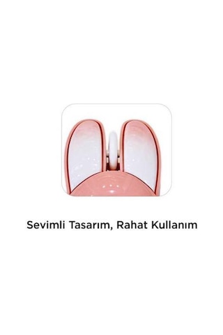 Torima TM-21 Kablosuz Tavşan Kulaklı Sessiz Mouse 1200 DPI Optik Kablosuz Fare