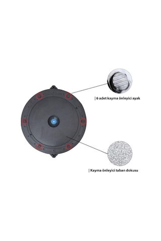 Ravel Bosu Ball Bosu Topu Pilates Denge Aleti Balance Ball