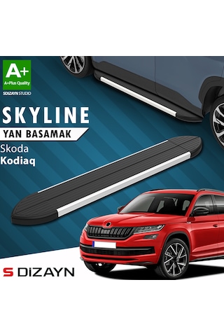 S-dizayn Skoda Kodiaq Skyline Aluminyum Yan Basamak 193 Cm 2017-2023 A+ Kalite