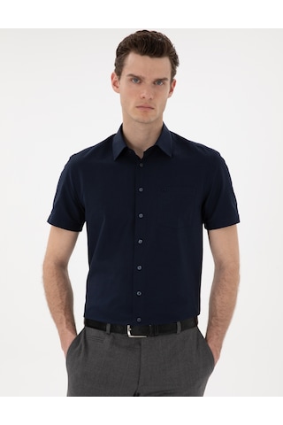 Pierre Cardin Erkek Lacivert Gömlek Kısa Kollu 50307003-vr033 Lacivert