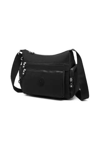 Krinkıl Kumaş Kadın Postacı Çantası Smart Bags 1115 Siyah