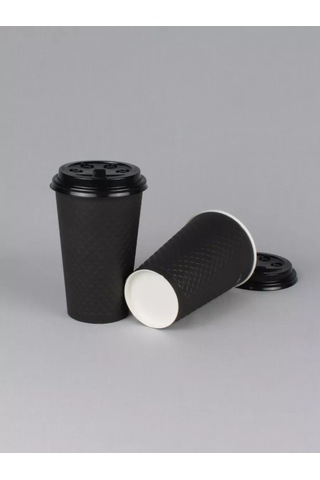 Softhomecraft Kağıt Bardak İki Katmanlı 400 Ml 10 Adet, Kapaklı 173946822 100 adet