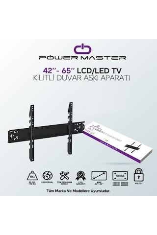 Powermaster 14753 42 65 Sabit Kilitli Lcd Led Askı Aparatı