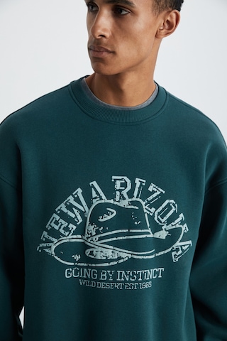 Grımelange Hat Erkek Yumuşacık Yeşil Sweatshirt Yeşil