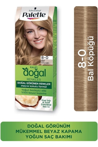 Palette Kalıcı Doğal Renkler Saç Boyası 8 - 0 Bal Köpüğü X 3 Adet