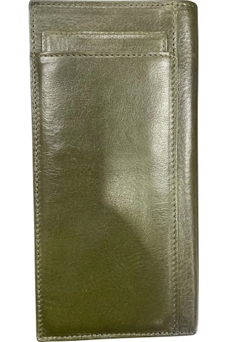 Karali Deri Mıknatıslı Arka Kartlık Cüzdan Yeşil Bc429-7 Yeşil