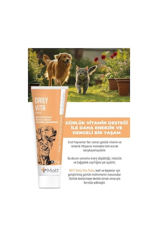 Matt Daily Vita Paste Kedi & Köpek Multivitamin Macun