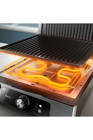 Philips 5000 Serisi HD6301/90 2200 W Izgara ve Tost Makinesi