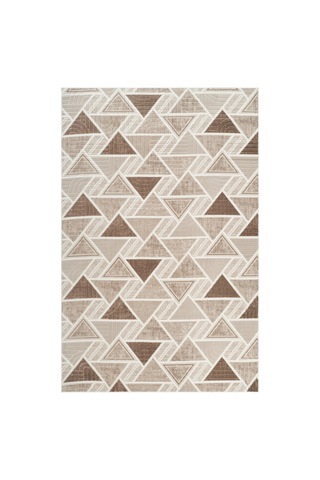 Villadia Home Textile Modern Desen Baskılı Kaymaz Taban Elit Şık Dört Mevsim Yıkanabilir Halı Yolluk Oturma Salon Odası Vd1107kahve Kahve