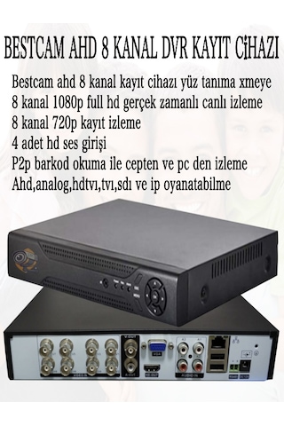 5 Kameralı Set 5 Mp Sony Lensli Full Hd Gece Renkli Set 500gb Hdd