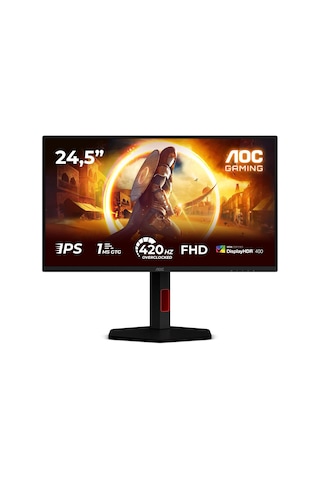 Aoc 25G4KUR 24.5" 420 Hz Oc 1 MS Hdmı Dp Adaptivesync Hdr400 Pivot FHD Fast IPS Gaming Monitör