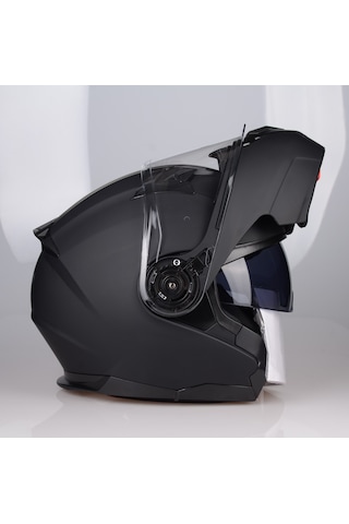 Lazer Golden Çene Açılır Güneş Vizörlü Kask Mat Siyah