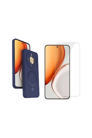 Nihcase Honor X9d Kılıf Samara Yüzüklü Kılıf Ve Nano Ekran Koruyucu