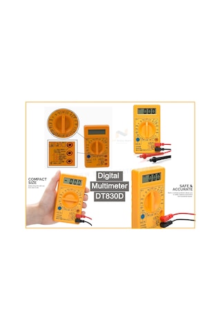 Breadboard Temel Elektronik Eğitim Seti + Dt830d Multimetre
