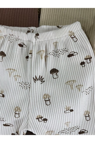 101 Dalmations Mantar Baskılı Yenidoğan Organik Pamuk Erkek Bebek Patikli Eşofman 3lü Set Çok Renkli