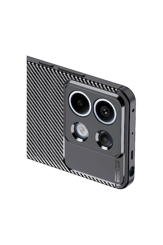 Apsuwa Xiaomi Poco X6 5g Kılıf Negro Karbon Fiber Silikon