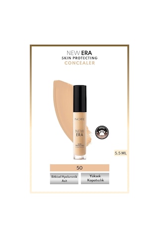 Note Cosmetique New Era Skin Protecting Concealer Nemli Bitişli Göz Altı Kapatıcısı - 50 Medium Beige