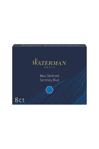 Waterman Dolma Kalem Kartuşu, Mavi, 8'li Paket 165-Koyu Yeşil