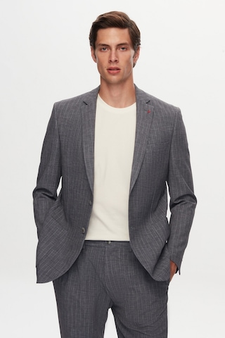 D's Damat Ds Damat Slim Fit Gri Baskılı Kırışmayan Sihirli Takim Elbise 1hc05ım02577m Gri
