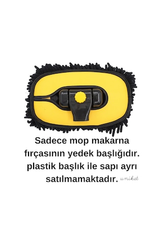 Yeni Tasarım Teleskopik Saplı Araç Yıkama Süpürgesi Fırçasının Yedek Mop Başlığı Bezi - 1 Adet