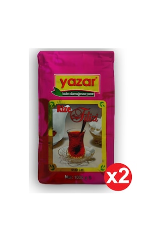 Yazar Rize Filizi Siyah Dökme Çay 1kg X 2 Pak