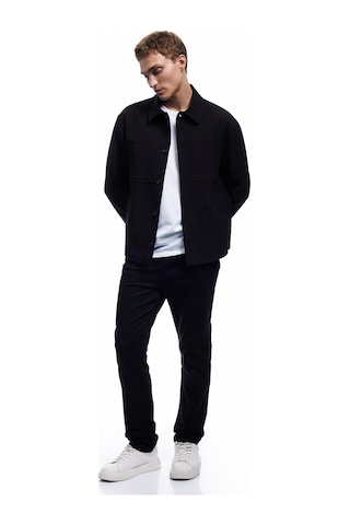 Koton Normal Bel Düğmeli Pamuklu Cep Detaylı Gabardin Pantolon Siyah 6wam40063hw Siyah