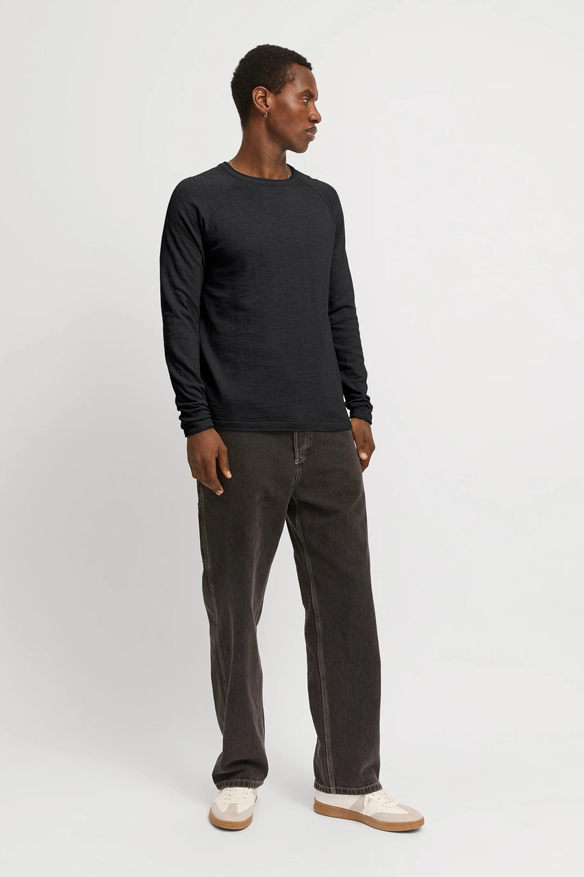 Jack & Jones Erkek Kazak 12269654 Siyah Siyah