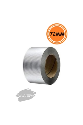 Wuvera Süper Güçlü Su Sızdırmaz Çamur Bant 72mm X 2m Tamir Çatlak Boru Bandı. Çatı Izolasyon Bandı - 72mm X 2m