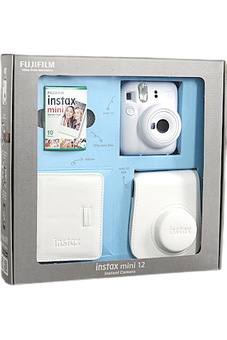 Fujifilm Instax Mini 12 + Albüm + Çanta + 10'lu Film Fujifilm Instax Mini 12 + Albüm + Çanta + 10'lu Film