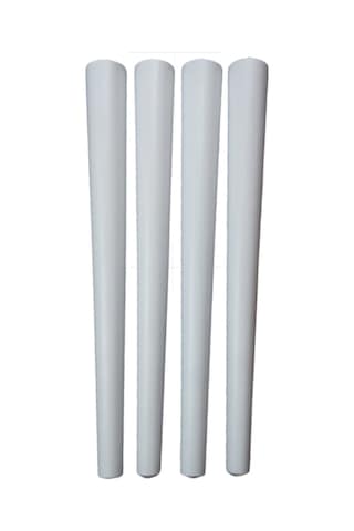 Gürgen Ahşap Sandalye Sehpa Ayağı Metrik-8 Vidalı 42 Cm - 4 Adet Beyaz Renk