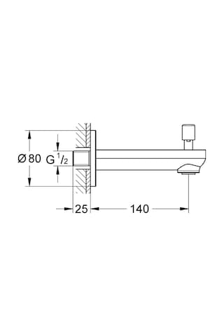 Grohe Baucosmopolitan Çıkış Ucu 13257000 Krom