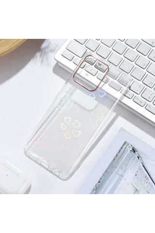 Oppo Reno 5 Lite Kılıf Zore Sidney Desenli Sert Kapak (541618697)