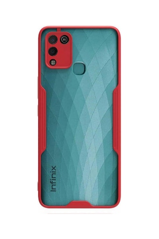 Newface - 777 - İnfinix Hot 10 Play Kılıf Platin Silikon - Csmo-tex - - Kırmızı