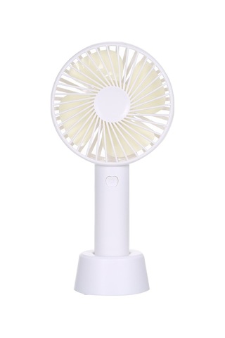 Fortunelane Usb Şarjlı Taşınabilir Masaüstü Fan, Elde Kullanım İçin Temiz, Hız Ayarlı, Beyaz