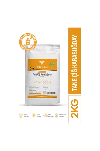 Tam Tarım Glutensiz Tene Çiğ Karabuğday 2 KG