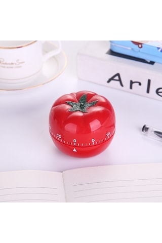 Yaratıcı Sevimli Domates Şekli Mutfak Mekanik Zamanlayıcı