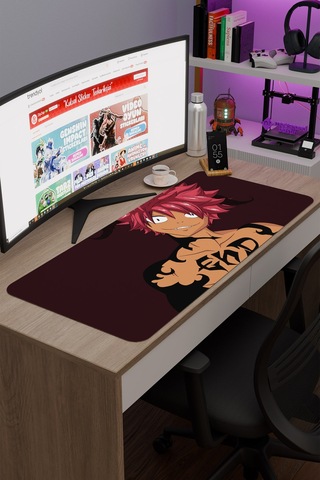 Fairy Tail Anime V2 - 90x40 Xxl Gaming Kauçuk Kaymaz Taban Mouse Pad Fare Altlığı