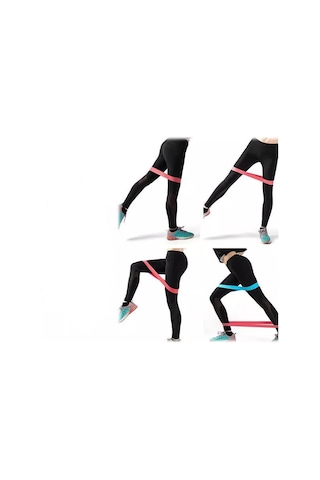 Aerobik Band Pilates Yoga Fitness Squat Çalışma Lastiği Siyah