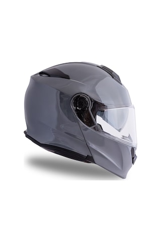 Delta Basic Nardo Gri Çene Açılır Kask C2 Gri