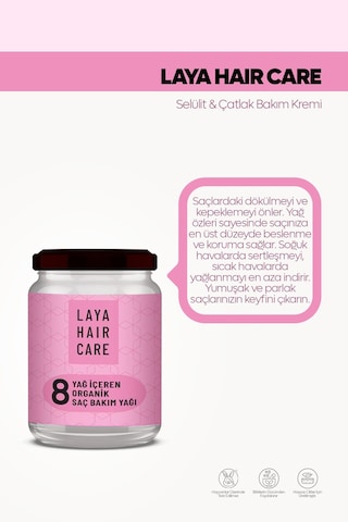 Laya Hair Care 8 Yağ İçeren Organik Saç Bakım Yağı 190 ML