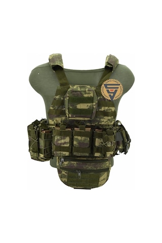 Nature Multifonksiyonel Cordura Askeri Taktik Yelek Haki Kamuflaj