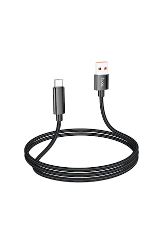 Hoco. U125 1.2m Benefit Usb To Type-c Şarj Data Kablosu - Siyah