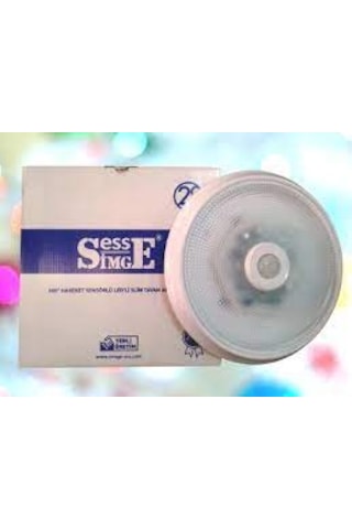 Simge Ess Hareket Sensörlü Ledli Slim Tavan Armatür Led Sensör Beyaz