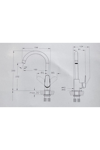 Eczacıbaşı Punto+ 201 Eviye Bataryası A43744 Krom
