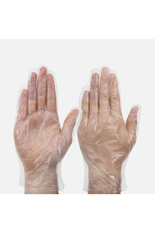 Tek Kullanımlık Şeffaf Poşet Eldiven Börek Eldiveni 100'lü
