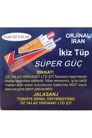 İkiz Tüp İran Yapıştırıcısı - Çift Karışımlı 6 Adet