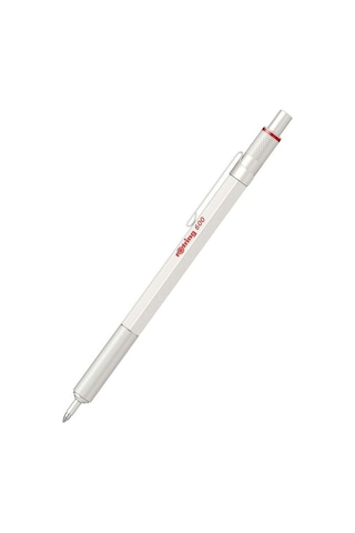 Rotring 600 Metal Tükenmez Kalem Metalik Beyaz