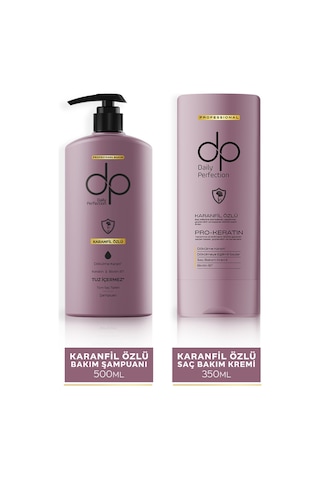 Dp Daily Perfection Şampuan Karanfil Özlü 500 ML & Saç Bakım Kremi Karanfil Özlü 350 ML