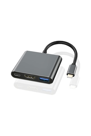 Singree "4k Usb-c Hdmı Adaptör - 3'ü 1 Arada Hızlı Şarj Ve Veri Aktarımı"
