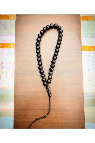 Oriental Kuyumculuk Jewellery Siyah Oltu Taşlı Tesbih Siyah